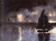 Winslow Homer Higurashi in sailing Spain oil painting artist